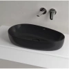 раковина villeroy & boch antao 4a7465r7 накладная, 65x40 см, pure black (чистый черный) с покрытием ceramicplus
