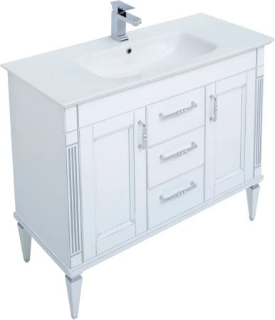 раковина полувстраиваемая aquanet sanovit sharp 105 14105-kl 00196393 белая