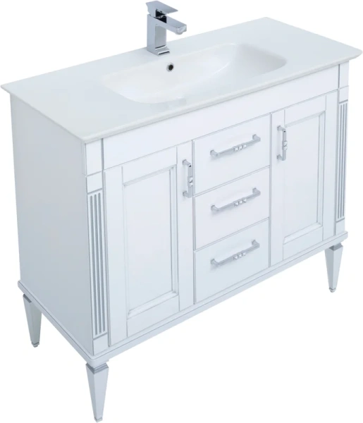 раковина полувстраиваемая aquanet sanovit sharp 105 14105-kl 00196393 белая