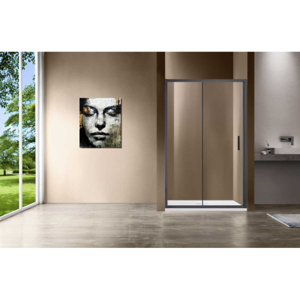душевая дверь 130 см vincea garda vds-1g130clgm прозрачное
