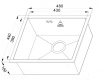 кухонная мойка zorg steel hammer r sh r 4844