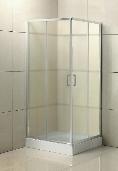 душевой уголок belbagno uno 80×80 uno-195-a-2-80-p-cr профиль хром, стекло рифленое