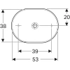 раковина в ванную накладная 55 см geberit variform 500.774.01.2