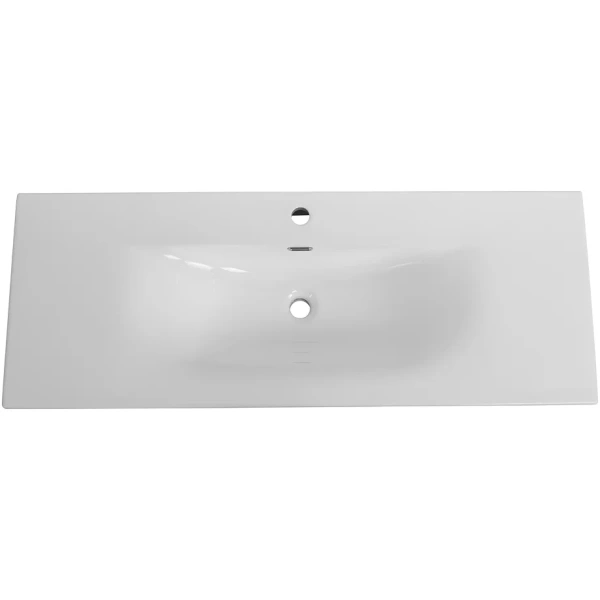 раковина cezares molveno czr-8099-120 121x46 см, накладная, белый