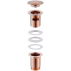 донный клапан abber af0010rg click-clack, розовое золото