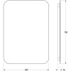 Зеркало 50х70 см Defesto Opti DF 2804