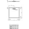душевой поддон ideal standard ultraflat new 80×80 t446601 белый