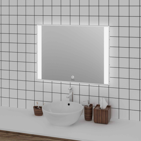 зеркало grossman avrora (900*800*45) led с сенсорным выключателем