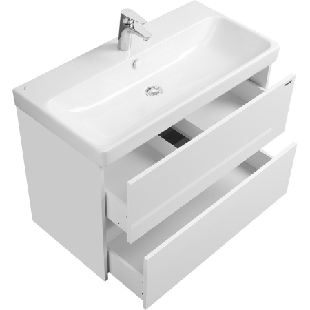 тумба под раковину aquaton сканди 90 1a251901sd010 белая