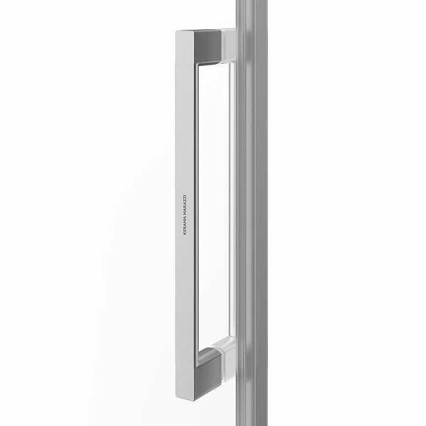 душевая дверь kerama marazzi cristallo 120 ct.120.sd.bn профиль брашированный никель, стекло прозрачное