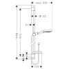 душевой гарнитур hansgrohe raindance select s 120 3j powderrain/unica's puro 900 27667000