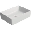 Раковина GSI Kube X 942909 накладная, 50x37 см, Bianco opaco (Белый матовый)