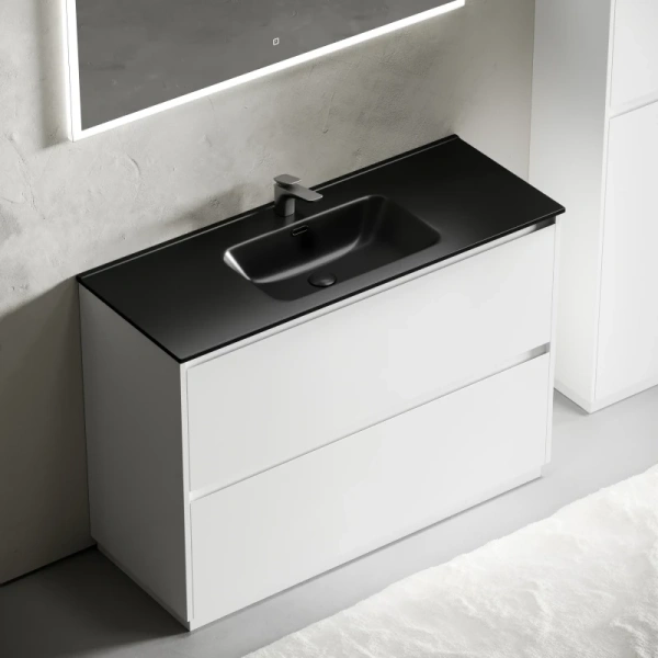 тумба под раковину sancos libra floor 120 lb120f-1w белый глянец