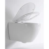 унитаз tece tecespring r 9700998p подвесной, безободковый, с сиденьем в комплекте, белый