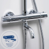 душевая система wasserkraft thermo a18801 с термостатом, цвет хром