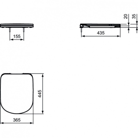сиденье для унитаза ideal standard tempo t679401