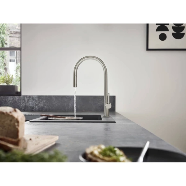 смеситель для кухни hansgrohe talis m54 72800000, хром