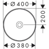 раковина 40x40 см hansgrohe xuniva s 60164450