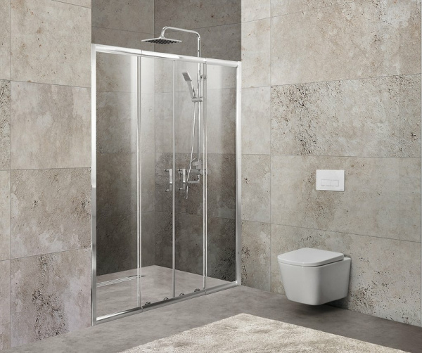 душевая дверь belbagno unique 180 unique-bf-2-150/180-c-cr профиль хром стекло прозрачное