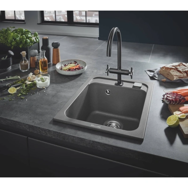 кухонная мойка grohe k700 серый 31650at0