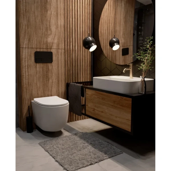 смеситель для раковины aquame siena aqm6210bg без донного клапана, золотой матовый