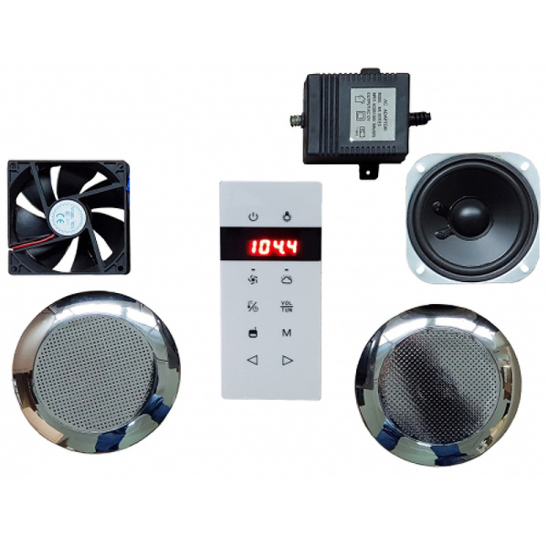 душевая кабина royal bath rb100nrw-t-ch-p с гидромассажем
