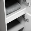 шкаф пенал sancos libra floor 35 plb35fw белый глянец