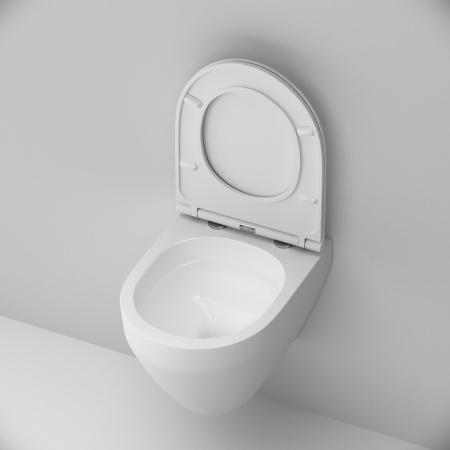 унитаз am.pm spirit v2.0 c701700mwsc подвесной, безободковый, с сиденьем микролифт, белый матовый