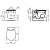 унитаз подвесной ideal standard connect e822301