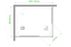 душевой уголок royal bath hpd 110×90 rb9110hpd-c-bl профиль черный, стекло матовое