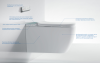 унитаз uni-flow mi smart ch10166zr подвесной, в комплекте с крышкой-биде и пультом ду управления, белый