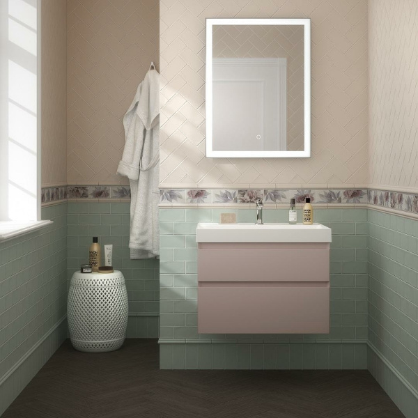 раковина kerama marazzi cubo 70 cu.wb.70 белая глянцевая