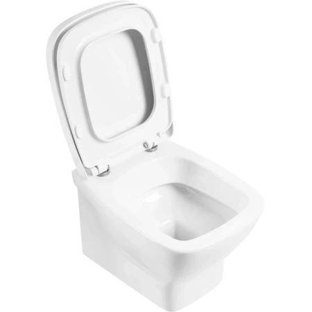 унитаз подвесной безободковый belbagno lago bb128ch, без сиденья, цвет белый