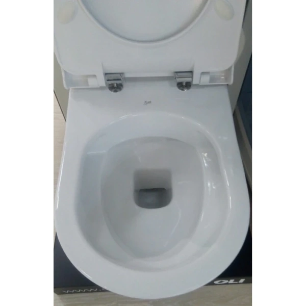 унитаз подвесной bien harmony hrka052n2vp0w3000 безободковый, с тонким сиденьем микролифт, цвет белый