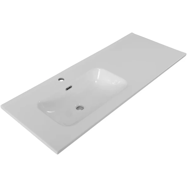 раковина belbagno bb1200etl-l 121 см, полувстраиваемая, цвет белая