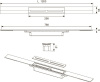 душевой лоток tece drainprofile 671210 120 см, с решеткой, хром