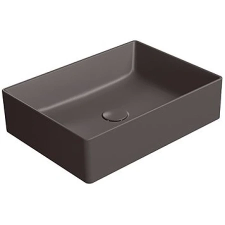Раковина GSI Kube X 942916 накладная, 50x37 см, Коричневый матовый