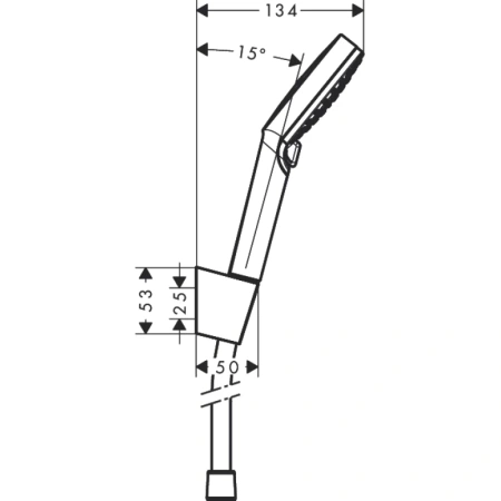 душевой набор hansgrohe crometta vario, 1,25 м 26691400