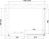 душевой уголок vegas glass zp+zpv 140*90 07 10 профиль матовый хром, стекло сатин