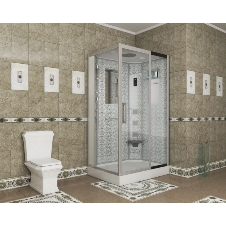 душевая кабина niagara luxe 120x90 ng-7711wr с гидромассажем