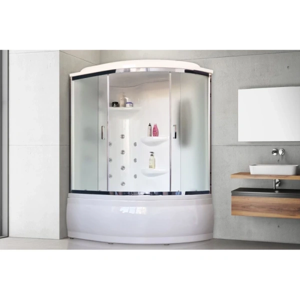 душевой бокс royal bath rb150alp-t-ch-l