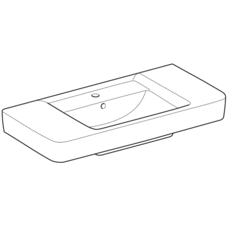 раковина в ванную подвесная/накладная geberit renova nr.1 plan 100 см 122100000