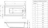 акриловая ванна excellent actima aurum lux waac.aur15lux 150x70