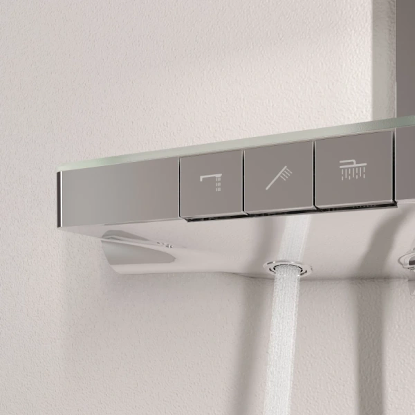 душевая система sancos vos sc6100ch 360x240 мм, с термостатом, хром