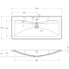 раковина belbagno 100 bb1000/455-lv-mr-alr полувстраиваемая, 100x45.5 см, белая