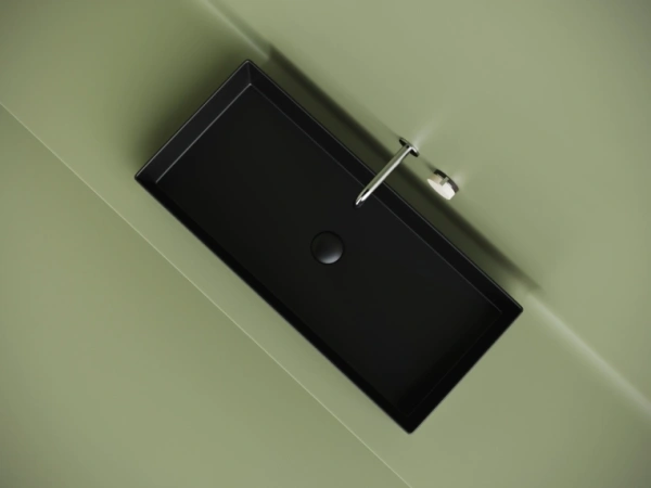 раковина ceramicanova element cn6072mb накладная, 80.1x36 см, черный матовый