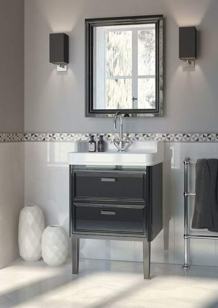 раковина kerama marazzi pompei 80 po.wb.80 белая глянцевая
