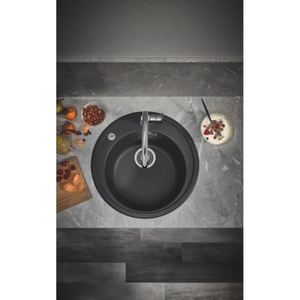 кухонная мойка grohe k200 черный 31656ap0