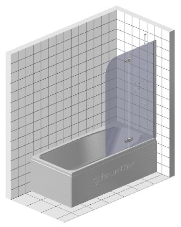шторка для ванны radaway torrenta pnd 121 l прозрачное