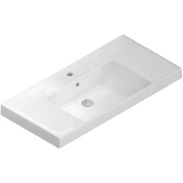 раковина 101x48,5 см la fenice cubo cu.nn.100